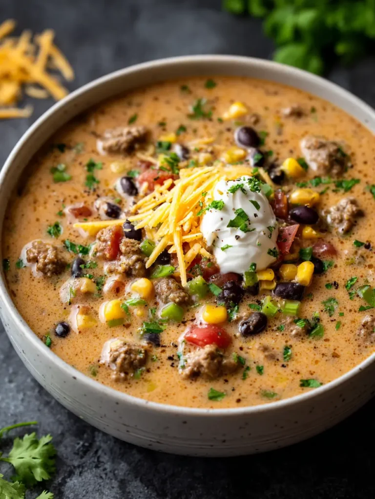 Easy Creamy Taco Soup: A Quick and Flavorful Meal