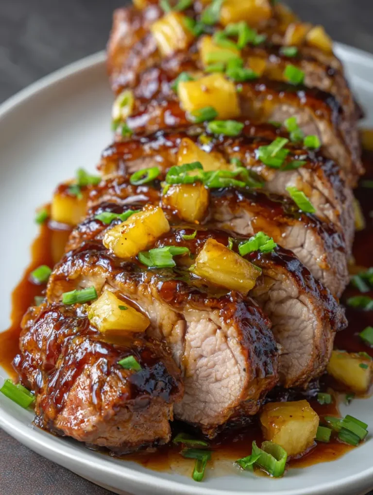 Pineapple and Brown Sugar Baked Pork Tenderloin: A Sweet and Savory Delight