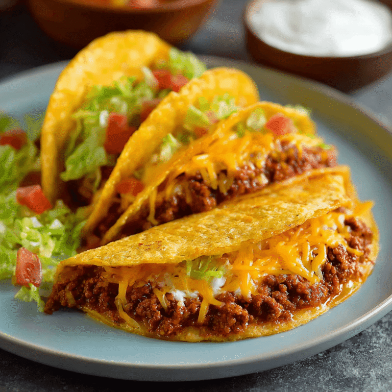 Crispy Baked Ground Beef Tacos (The No-Fuss Method)