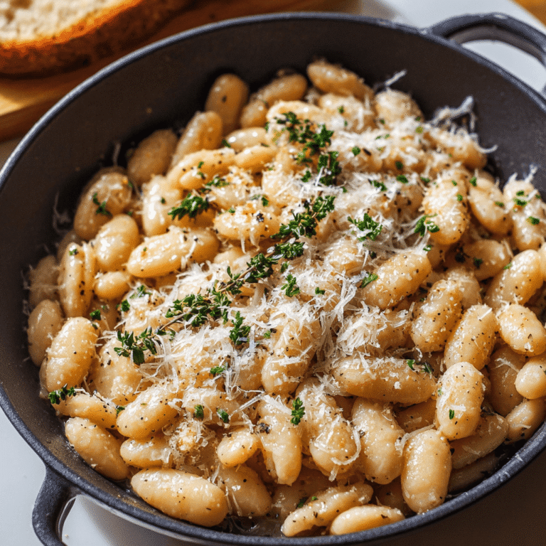 Creamy Cacio e Pepe White Beans: A 15-Minute Skillet Recipe