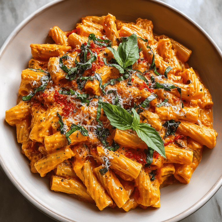 Creamy Roasted Red Pepper Pasta: A 20-Minute Skillet Dinner