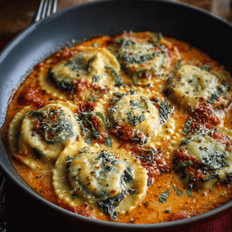 Cheesy Spinach Ravioli Bake: An Effortless Weeknight Casserole