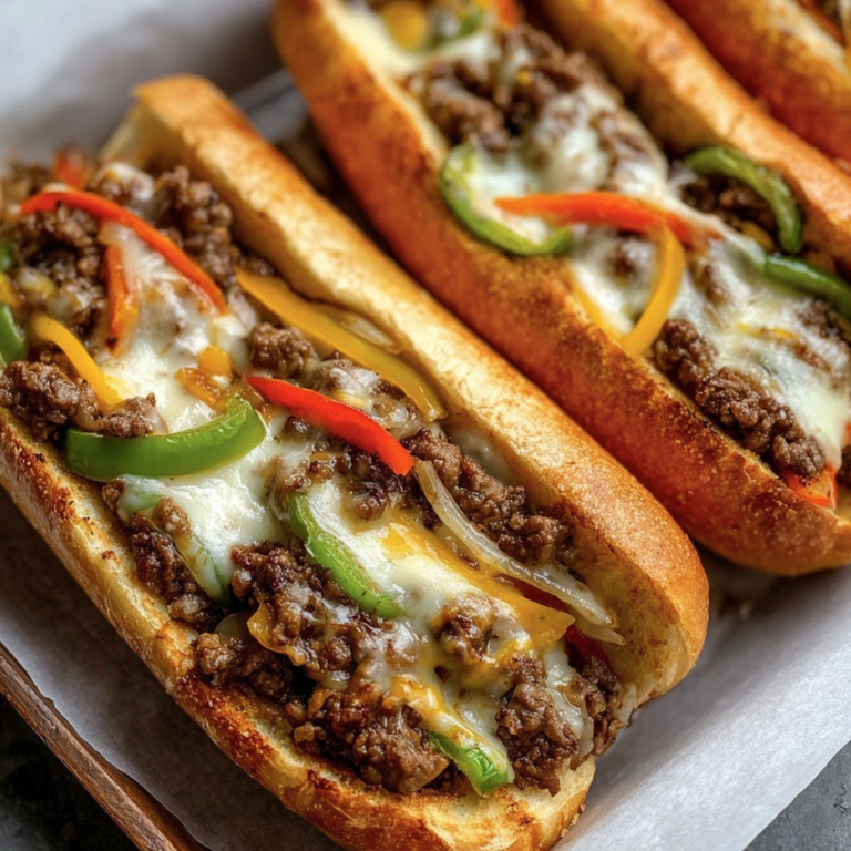 Easy Ground Beef Philly Cheesesteaks (30-Minute Skillet)