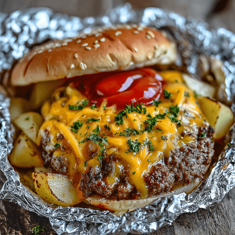 Easy Campfire Cheeseburger Hobo Packets (Oven-Friendly!)