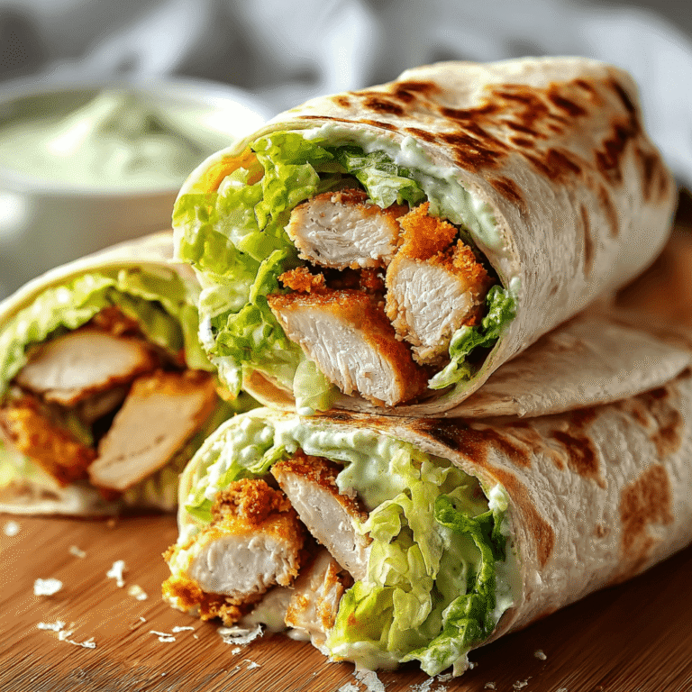 Slow Cooker Chicken Caesar Wraps (Juicy & Effortless)