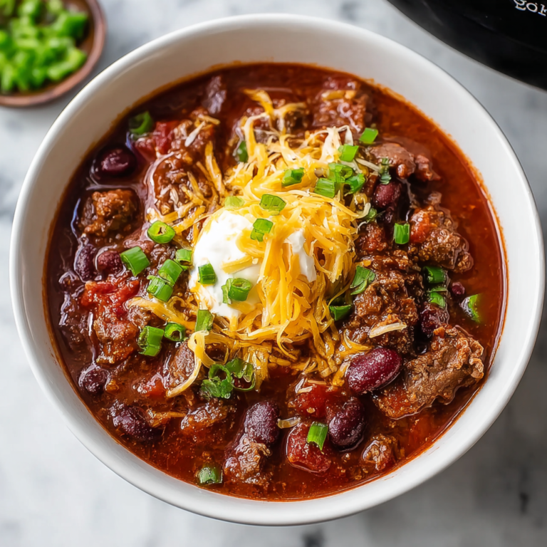 Rich and Hearty Slow Cooker Beef Chili