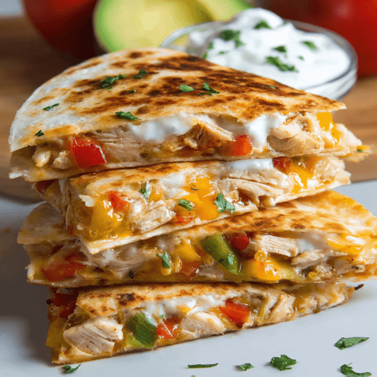 Easy Crockpot Loaded Chicken Quesadillas