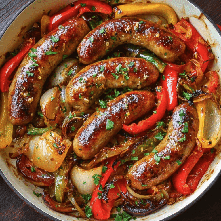 Sausage, Pepper, and Onion Bake: A Simple One-Pan Dinner