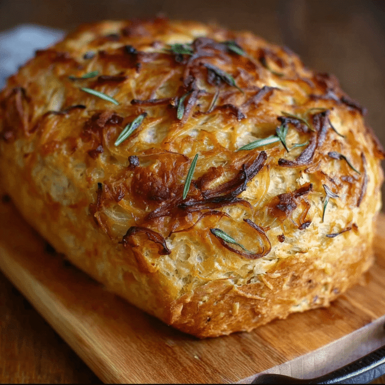 How to Bake Rich Caramelized Onion and Cheddar Bread