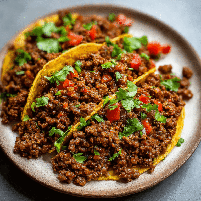 Rich & Tender Crockpot Ground Beef Tacos