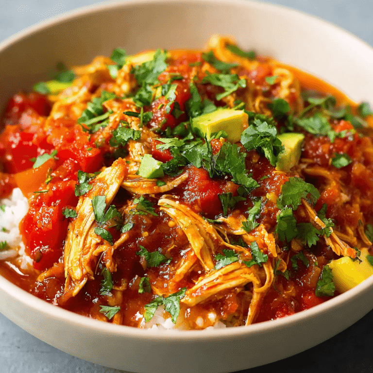 Effortless Slow Cooker Salsa Chicken Bowls