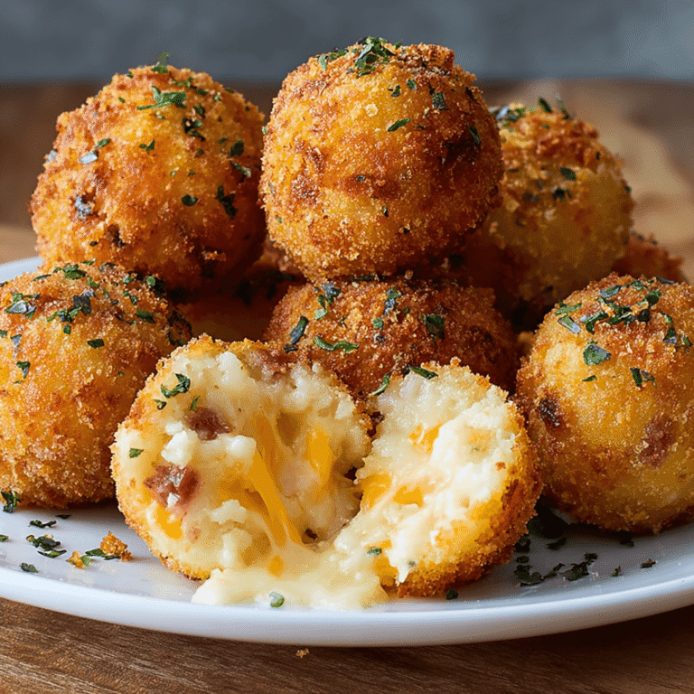 Crispy Herb Cheddar Mashed Potato Bombs