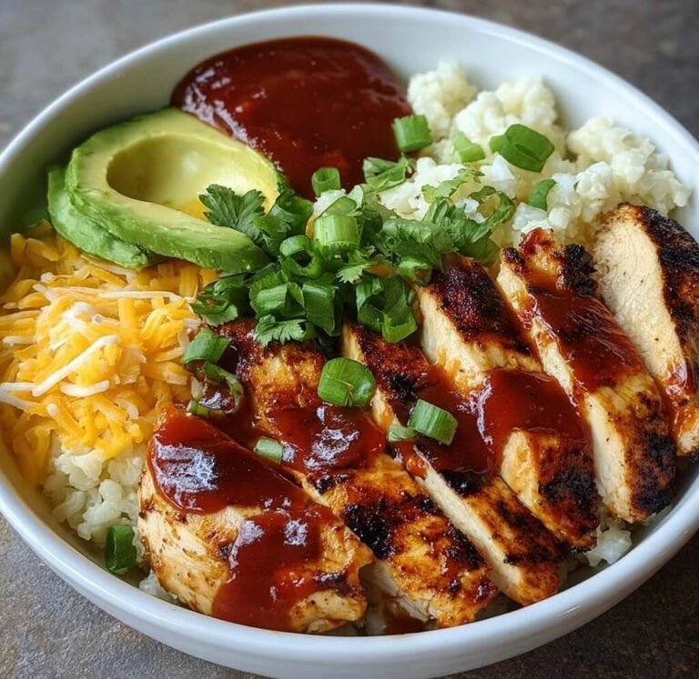 Flavor-Packed Low Carb BBQ Chicken Bowls (Easy Crockpot Recipe)