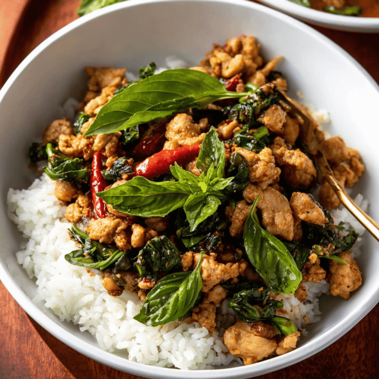 Fast & Authentic Thai Basil Chicken (Pad Krapow Gai)