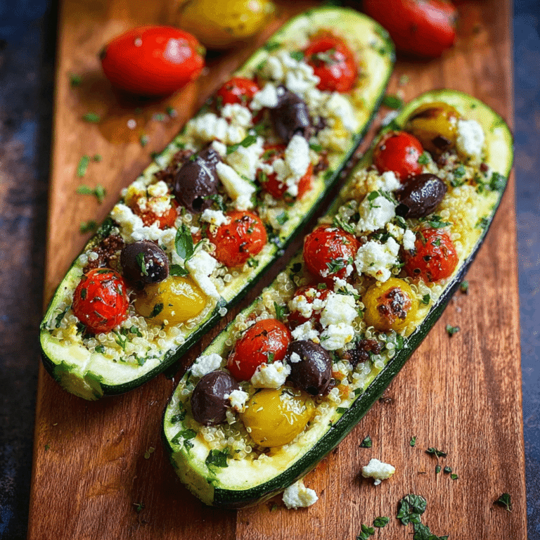 Easy Mediterranean Zucchini Boats (30-Minute Recipe)
