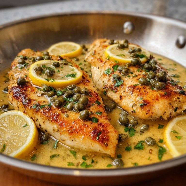 Easy Lemon Butter Chicken Piccata (Ready in 20 Minutes)