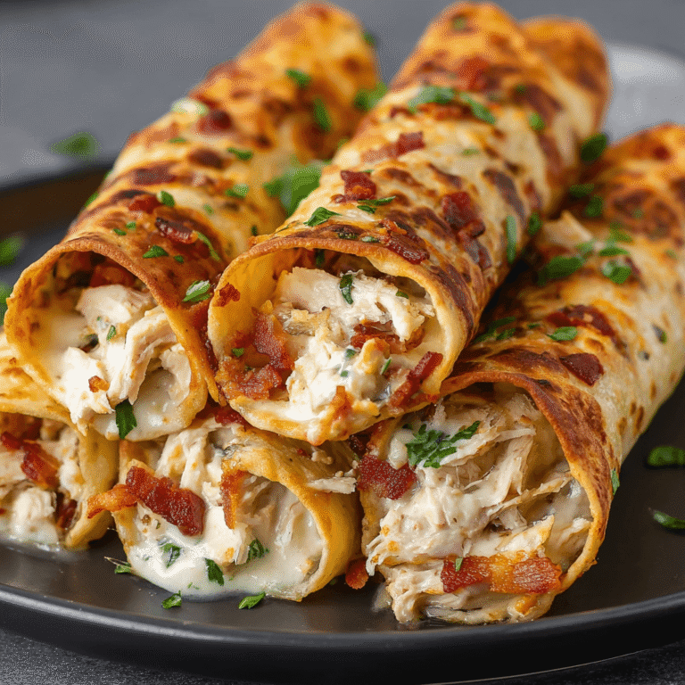 Crispy Keto Chicken Bacon Ranch Taquitos (Simple Recipe)