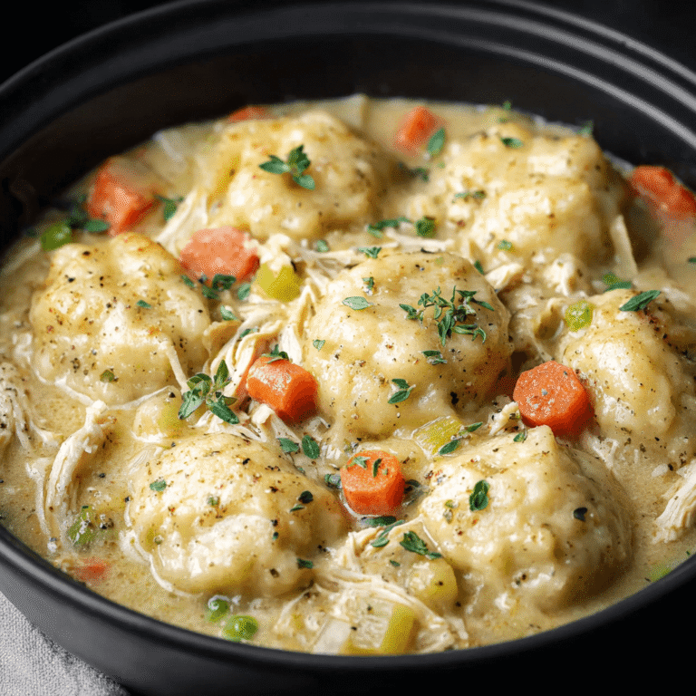 Creamy Crock Pot Chicken and Dumplings (The Easiest Recipe)