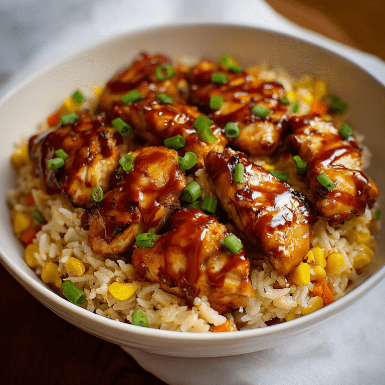 Slow Cooker Honey BBQ Chicken: A Complete Rice Bowl Meal