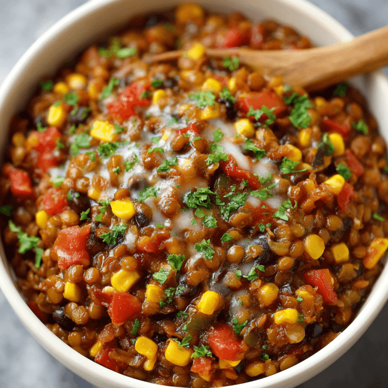 Vegetarian Mexican Lentils