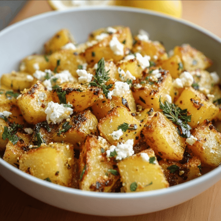 Lemon Feta Potato Dish