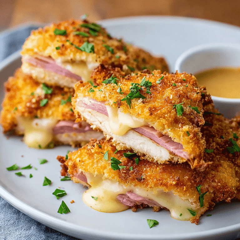 Easy Skillet Malibu Chicken with Ham and Swiss