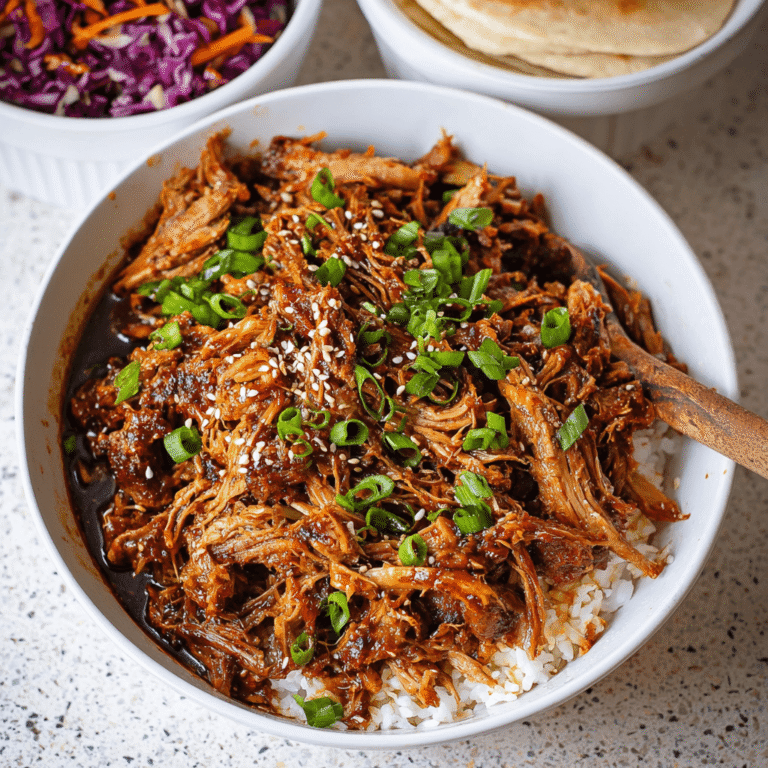 Seriously Juicy Asian Pulled Pork (The Slow Cooker Method)