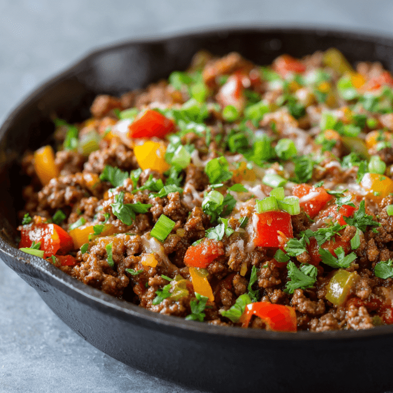 Cheesy Ground Beef and Rice Skillet: A 30-Minute Meal