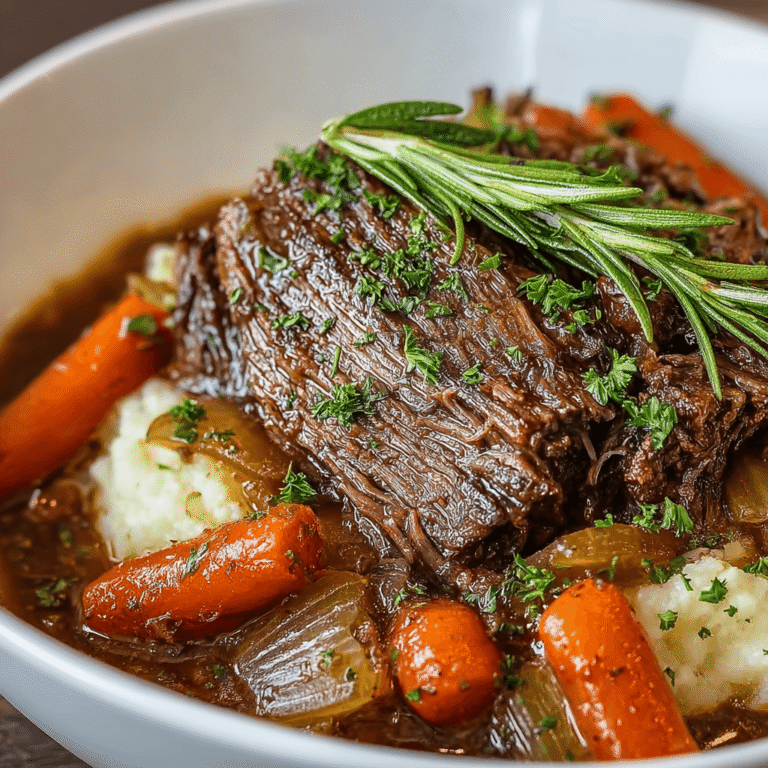Fall-Apart Crock Pot Beef Roast (With a Rich Gravy)