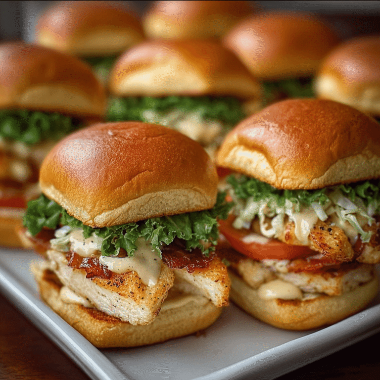 Easy Crockpot Honey Mustard BLT Chicken Sliders