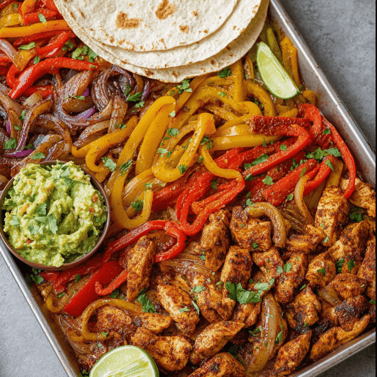 Easy Sheet Pan Chicken Fajitas (Ready in 30 Minutes)