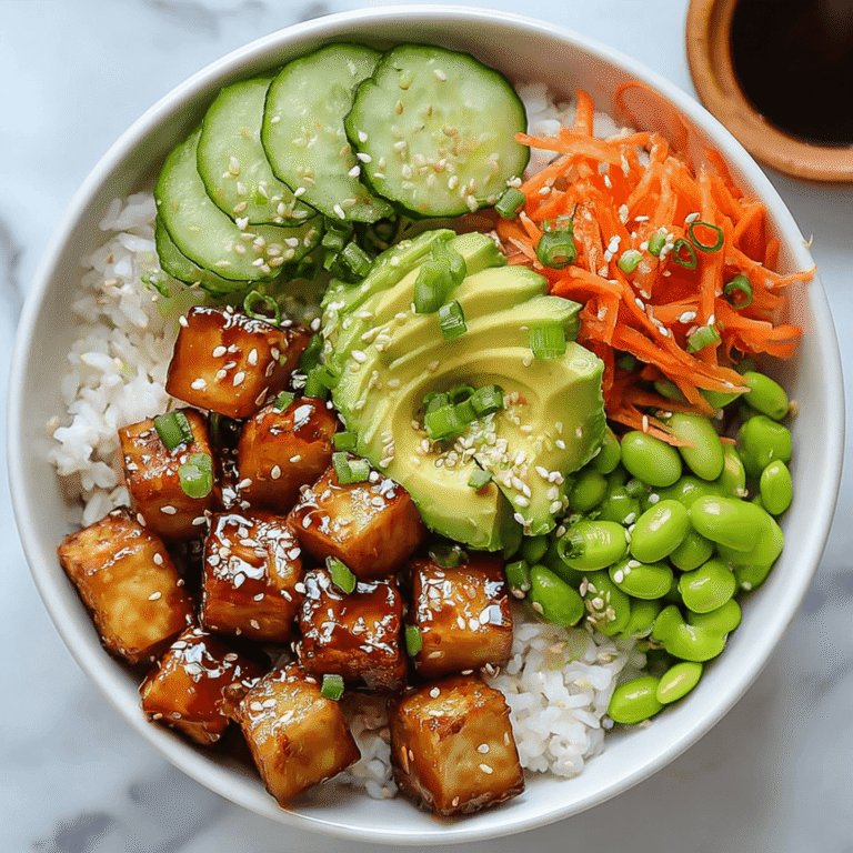 Easy Crispy Tofu Poke Bowls (with Spicy Mayo)