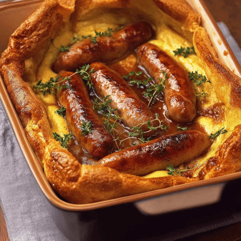 Classic Toad in the Hole: A Foolproof Recipe for a Perfect Rise