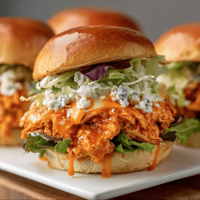 Slow Cooker Buffalo Chicken Sandwiches (So Easy, So Good)