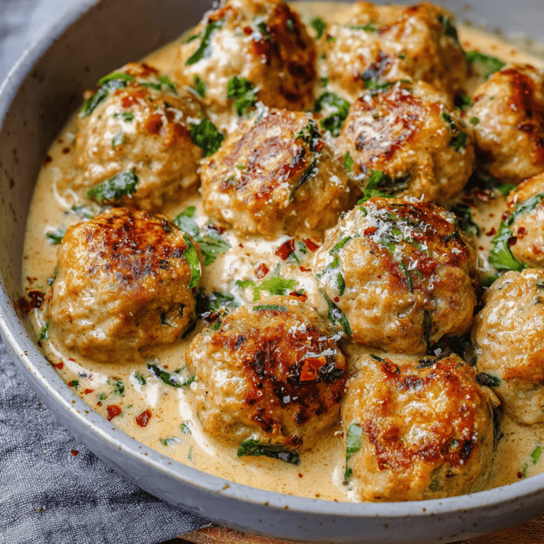 Slow Cooker Creamy Turkey Meatballs (Incredibly Tender)