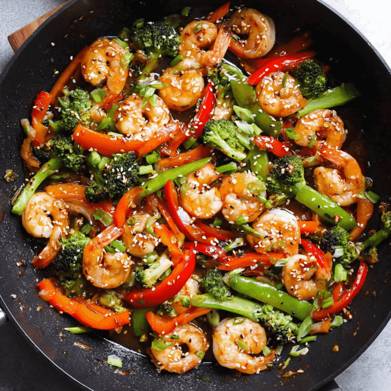 15-Minute Garlic Ginger Shrimp and Veggie Stir-Fry