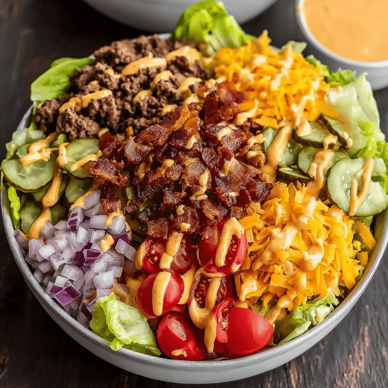 A Perfect Bacon Cheeseburger Salad (Ready in 30 Minutes)