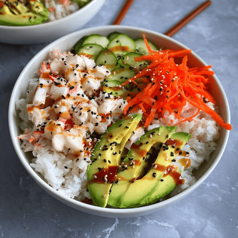 Fresh California Roll Sushi Bowls in 20 Minutes