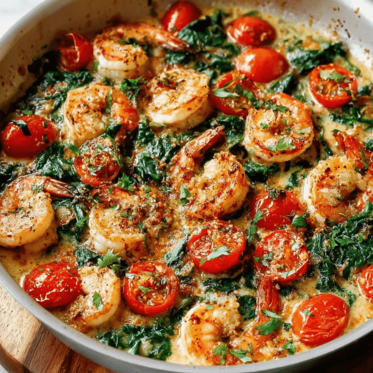 Easy Low-Carb Shrimp Tuscan Bake for a Flavorful Weeknight Dinner