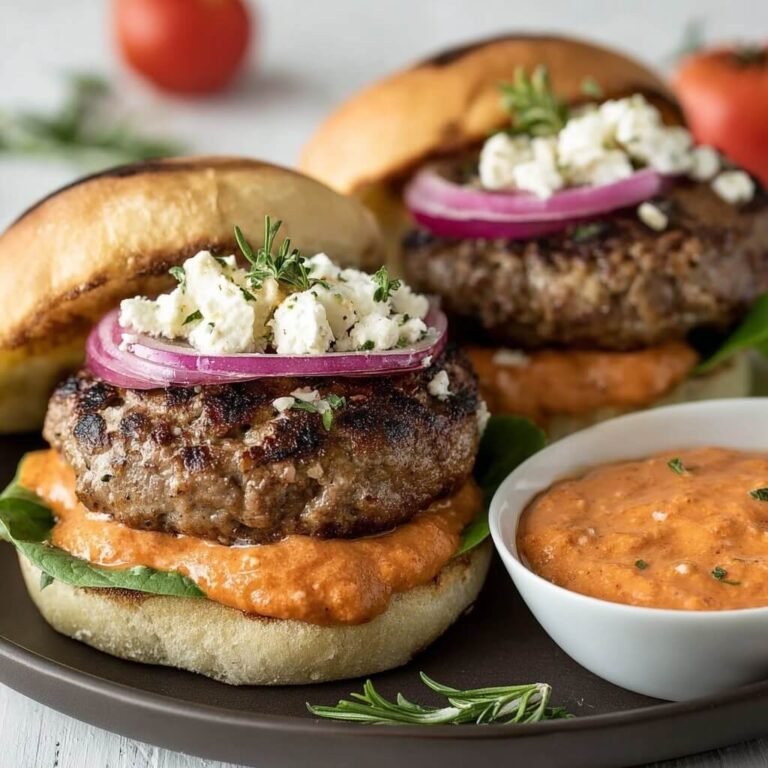 How to Make Keto Feta Burgers With Tomato Cream Sauce for a Low-Carb Dinner
