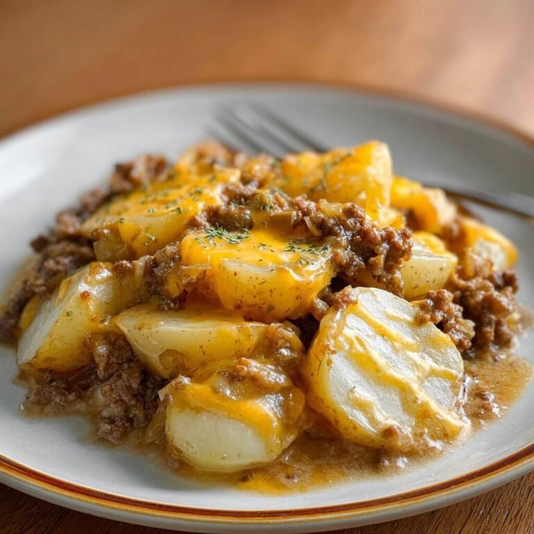 Easy Crockpot Hamburger Potato Casserole for Cozy Family Dinners