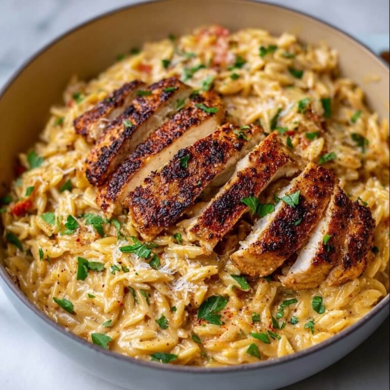 One-Pot Cajun Chicken Alfredo Orzo: Simple, Creamy, and Flavor-Packed