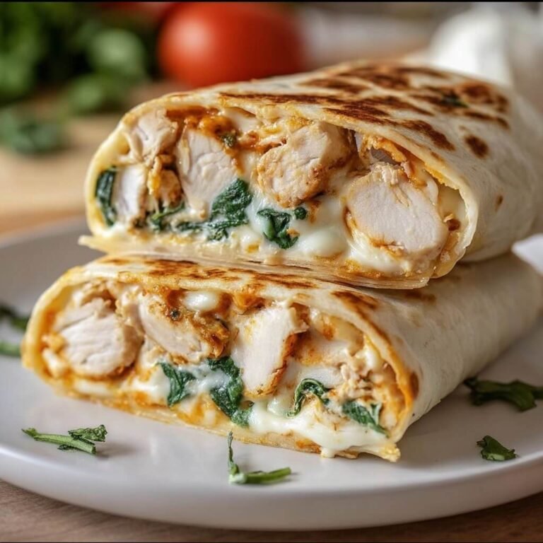 Cozy Cheesy Garlic Chicken Wraps Recipe for Easy Weeknight Comfort