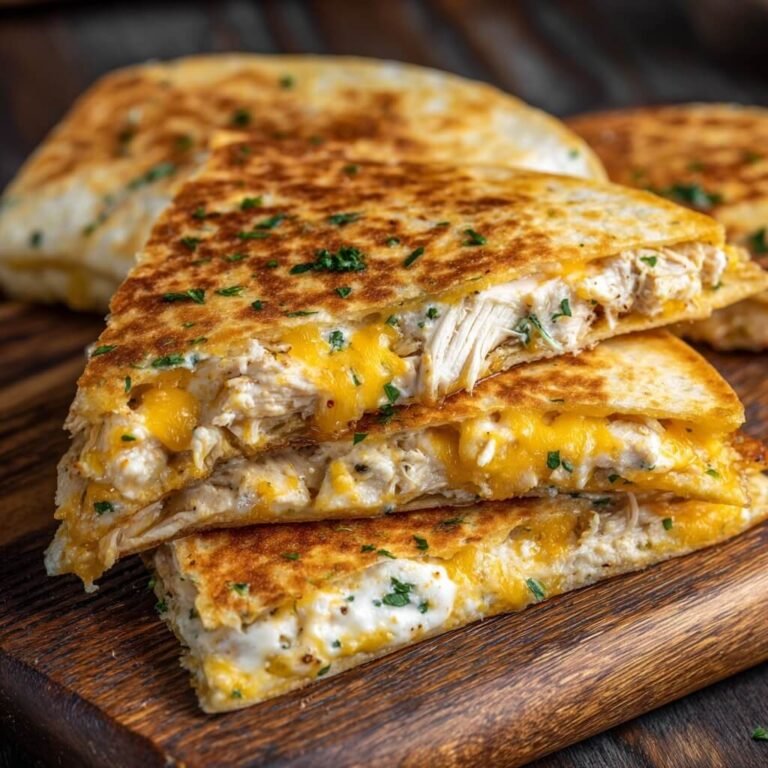 How to Make Crispy Low Carb Chicken Ranch Quesadillas at Home