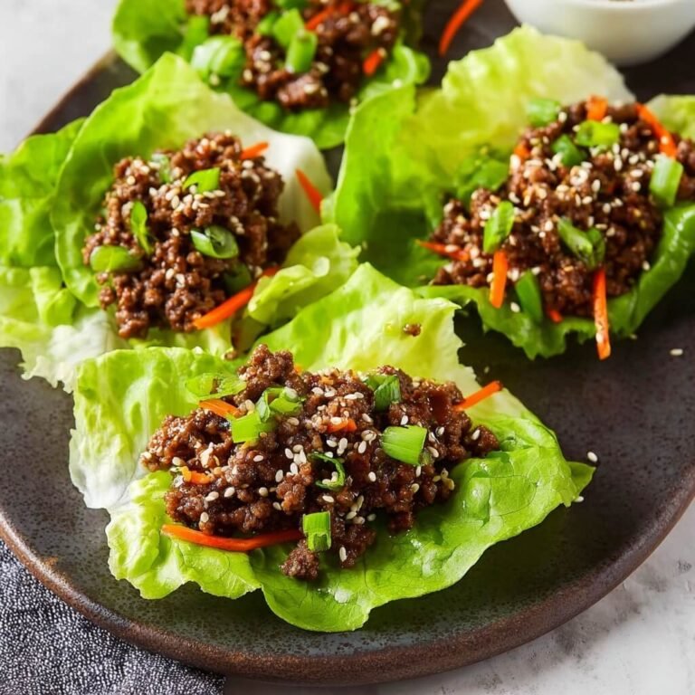 Flavorful Korean BBQ Ground Beef Lettuce Wraps Recipe for Quick and Healthy Meals