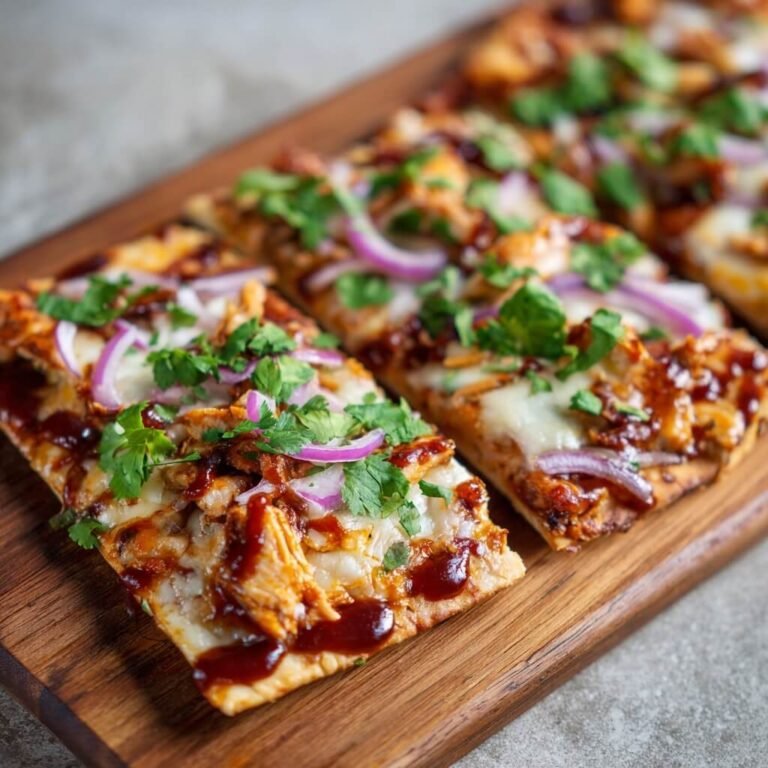 How to Make BBQ Chicken Flatbread Pizza with Crispy Edges and Bold Flavor