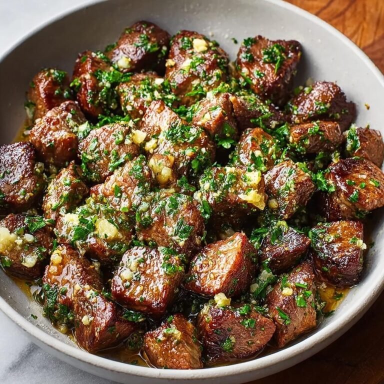 One Pan Garlic Butter Steak Bites Dinner Recipe