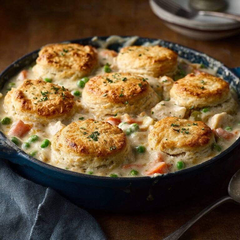 How to Make Comforting Chicken Pot Pie With Biscuits at Home