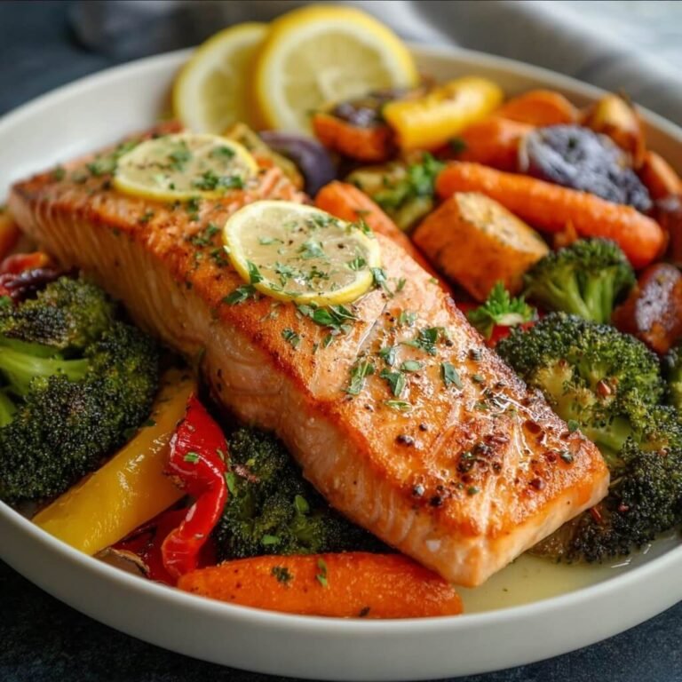 Easy Salmon with Roasted Vegetables Recipe for Healthy Weeknight Dinners
