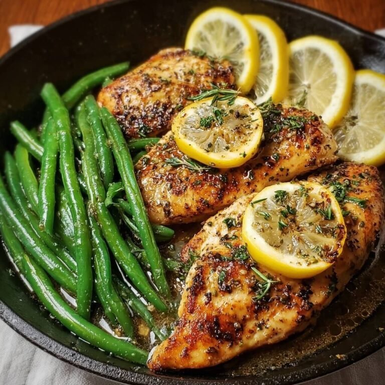 Easy Lemon Garlic Butter Chicken & Green Beans Recipe for Quick Dinners